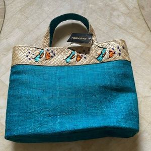 SAVANNA WOMEN’S  STYLE N639 TURQUOISE HANDBAG